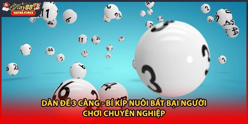Dàn Đề 3 Càng - Bí Kíp Nuôi Bất Bại Người Chơi Chuyên Nghiệp